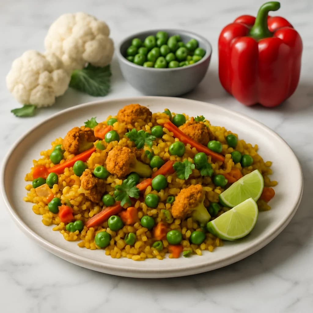Tandoori Veggie Poha Mix recipe