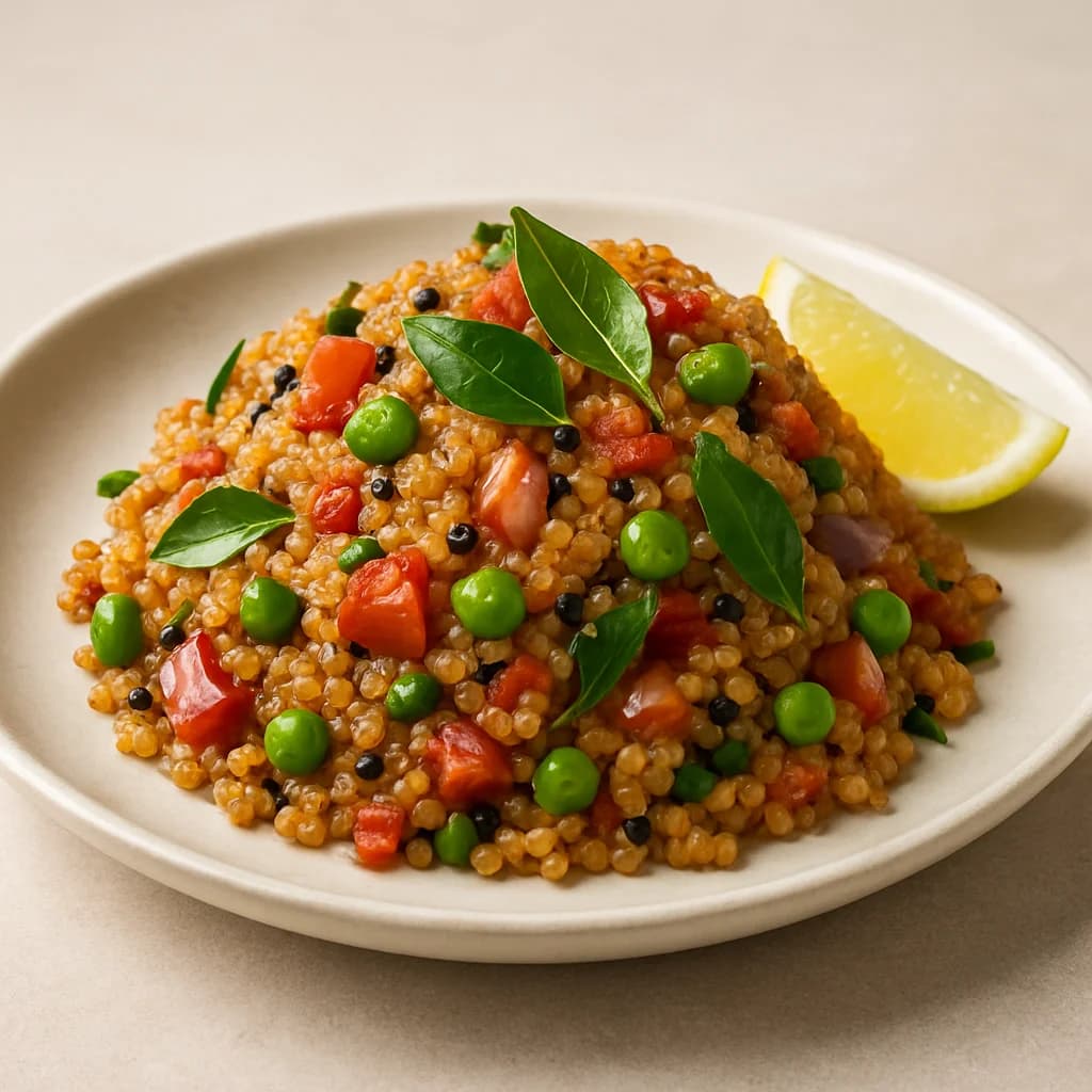 Tangy South Indian Quinoa Upma recipe