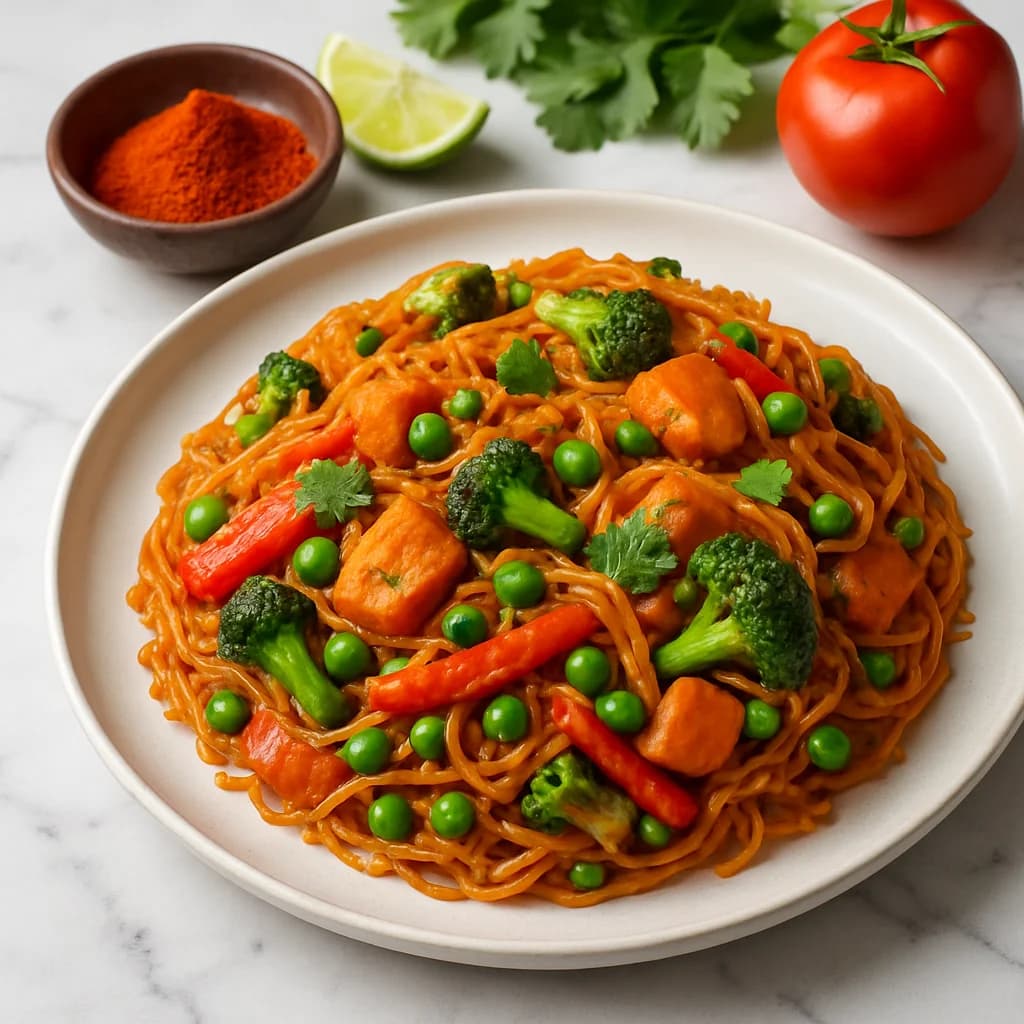 Tangy Tandoori Vegetable Vermicelli recipe