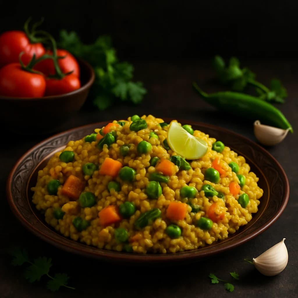 Tangy Vegetable Dum Khichdi recipe