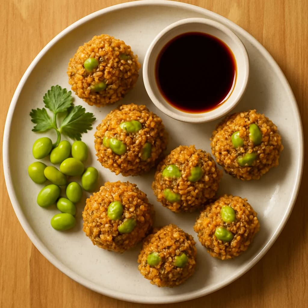Crispy Edamame and Quinoa Snack Bites recipe