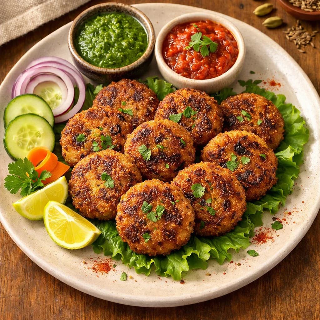 Crispy Mushroom and Rice Flour Patties recipe