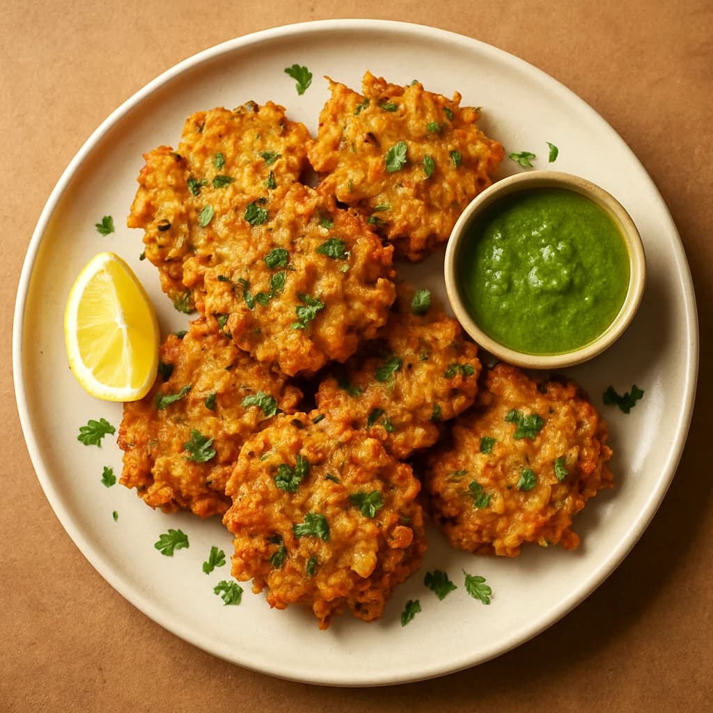 Crispy Vegetable and Chickpea Flour Fritters recipe