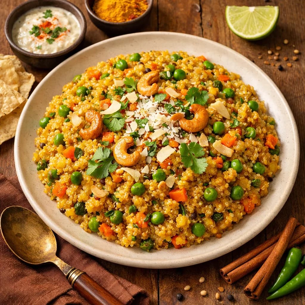 Flavorsome Quinoa Khichdi with Coconut and Spices recipe