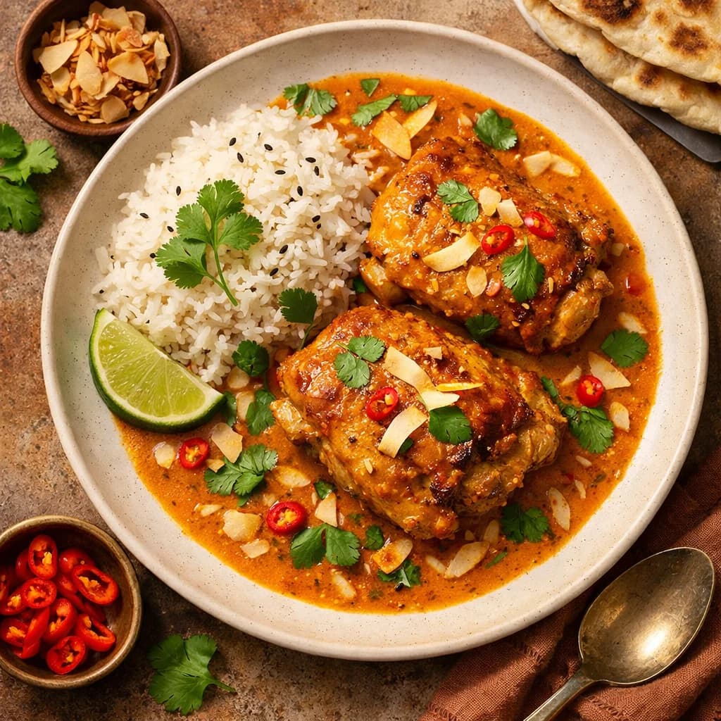 Fragrant Chicken Thigh Coconut Curry recipe