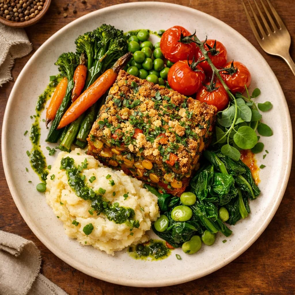 Garden Harvest Lentil Bake recipe