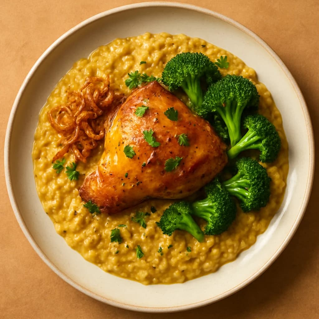 Golden Chicken Oats Bowl recipe