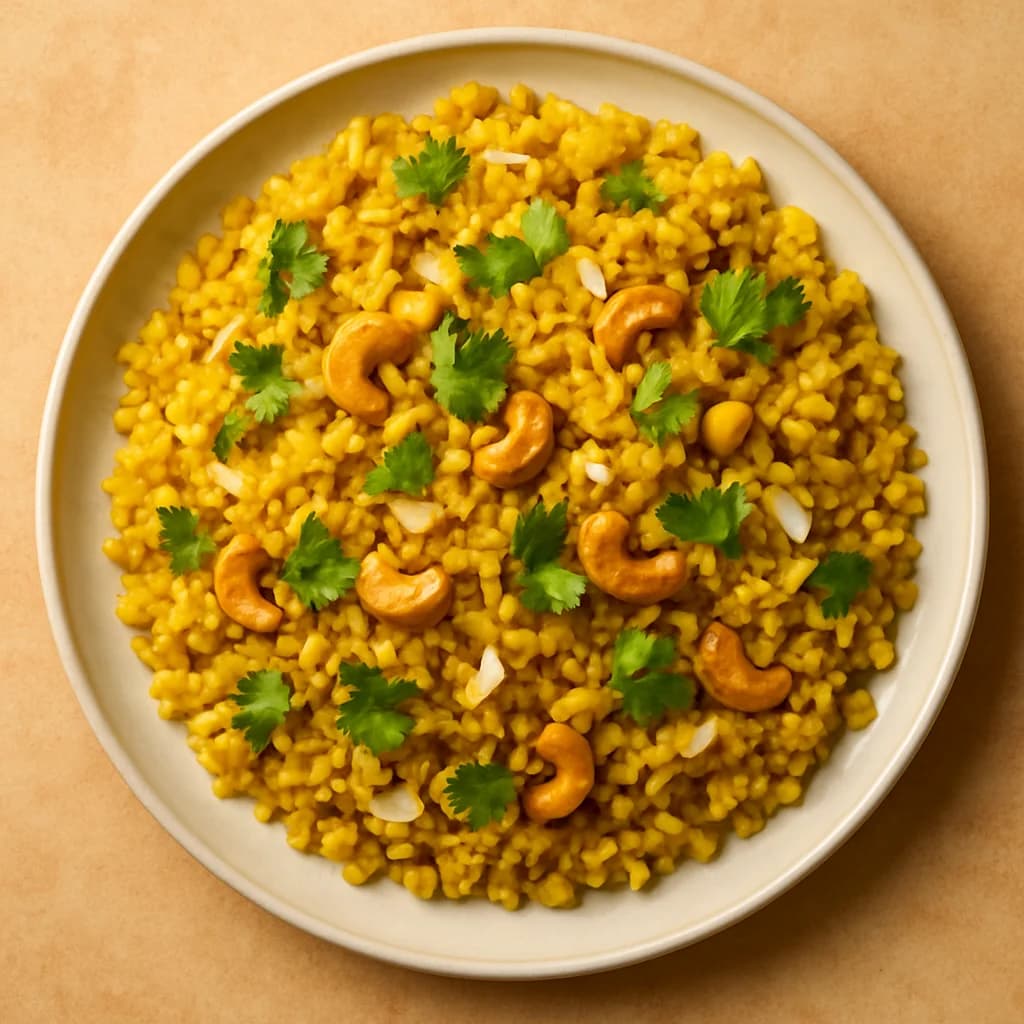 Golden Coconut Lentil Pilaf recipe