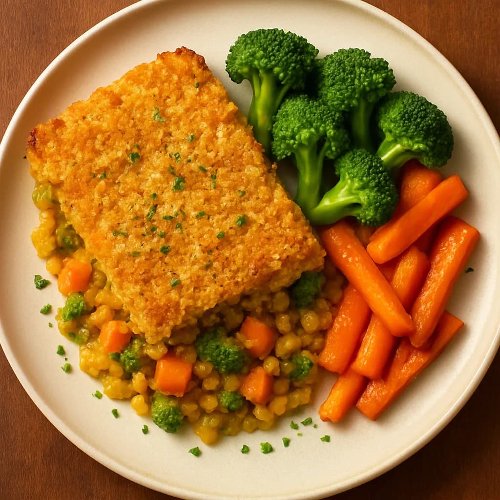 Golden Lentil and Vegetable Bake recipe