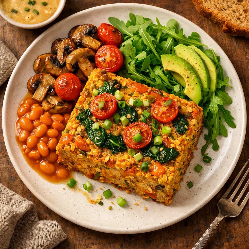 Golden Lentil and Oat Breakfast Bake recipe