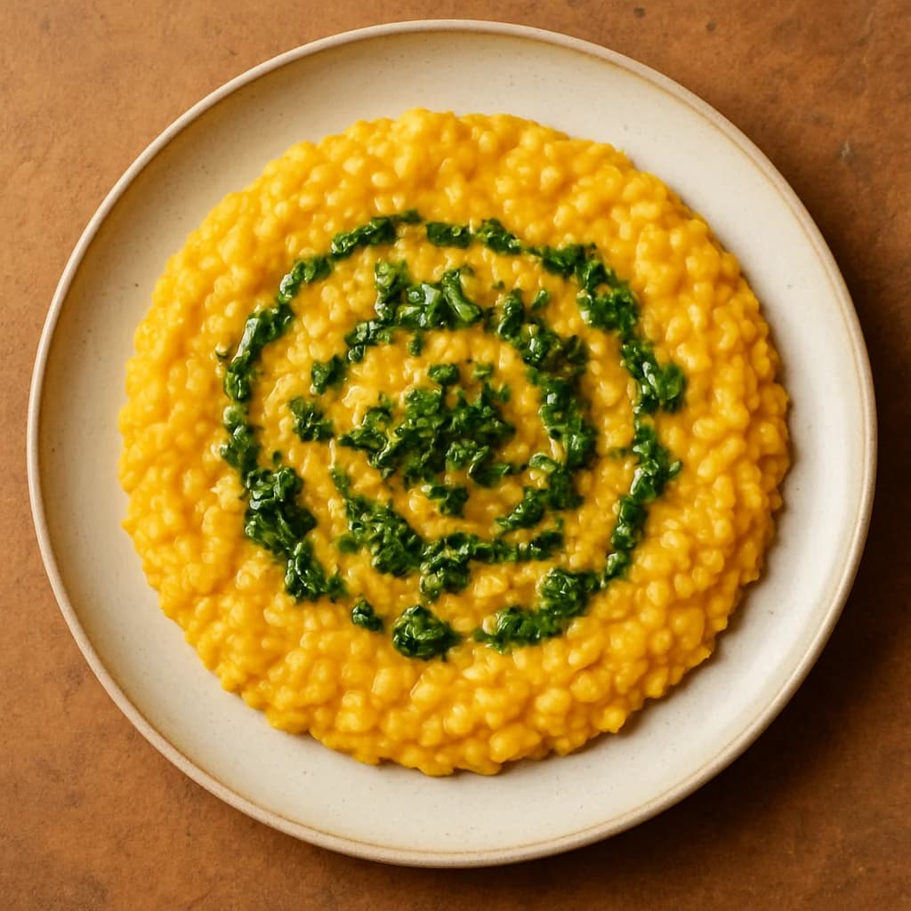 Golden Lentil Porridge with Herb Drizzle recipe