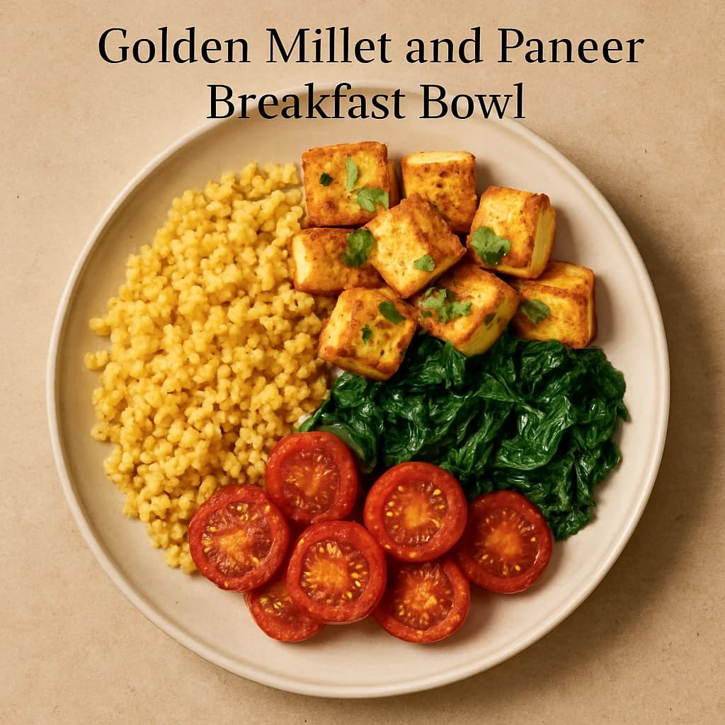 Golden Millet and Paneer Breakfast Bowl recipe