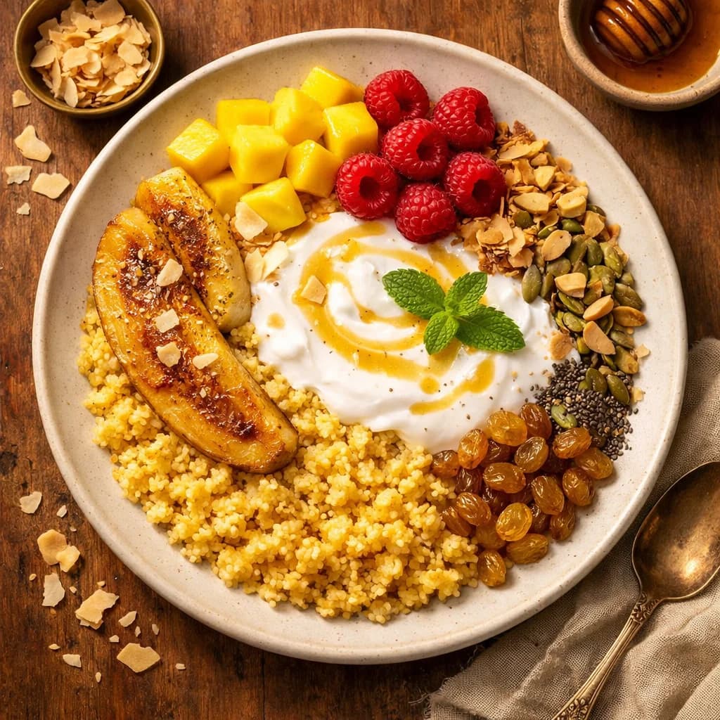Golden Millet & Coconut Breakfast Bowl recipe