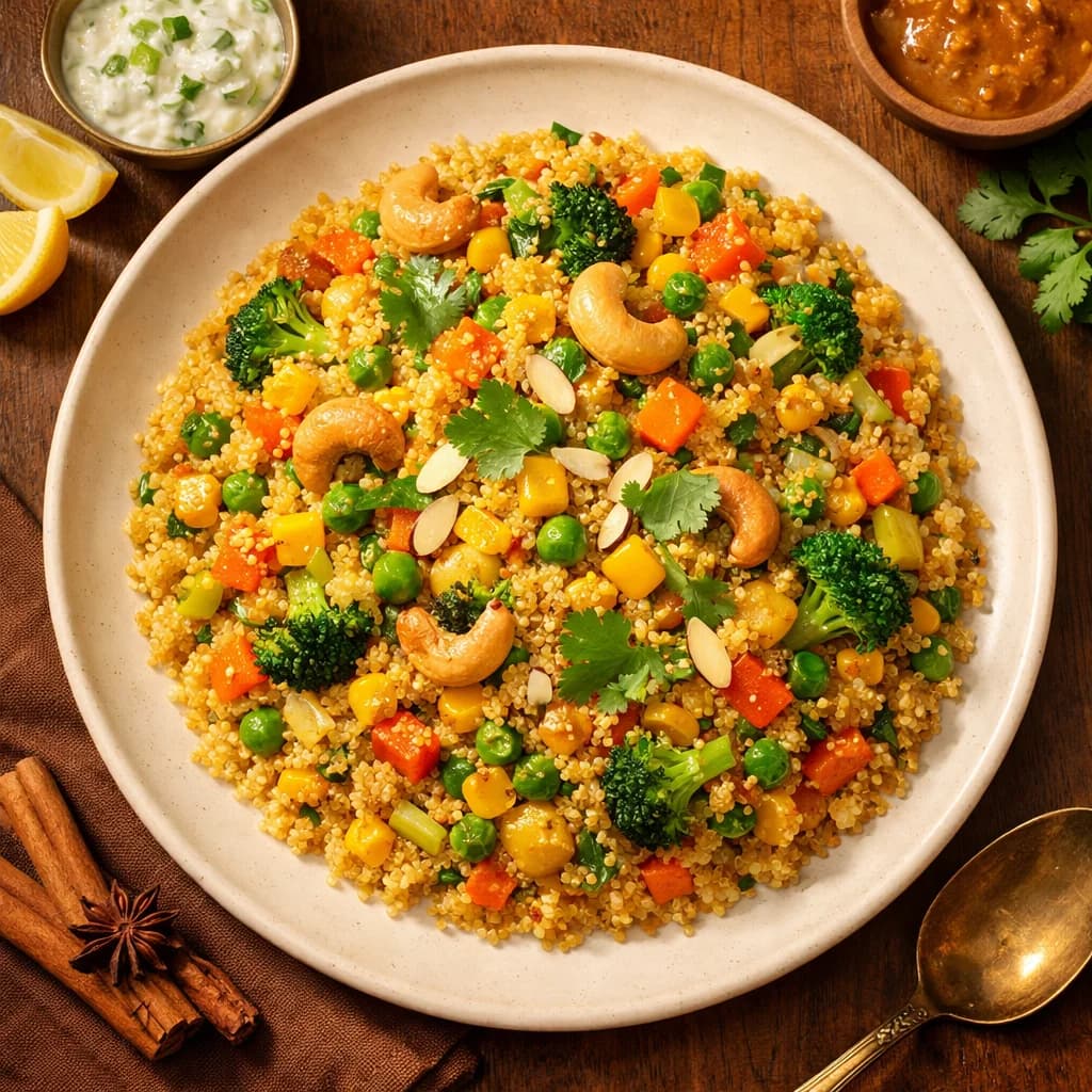 Golden Vegetable Quinoa Pilaf recipe