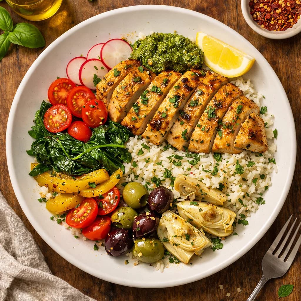 Herbed Chicken Rice Bowl recipe