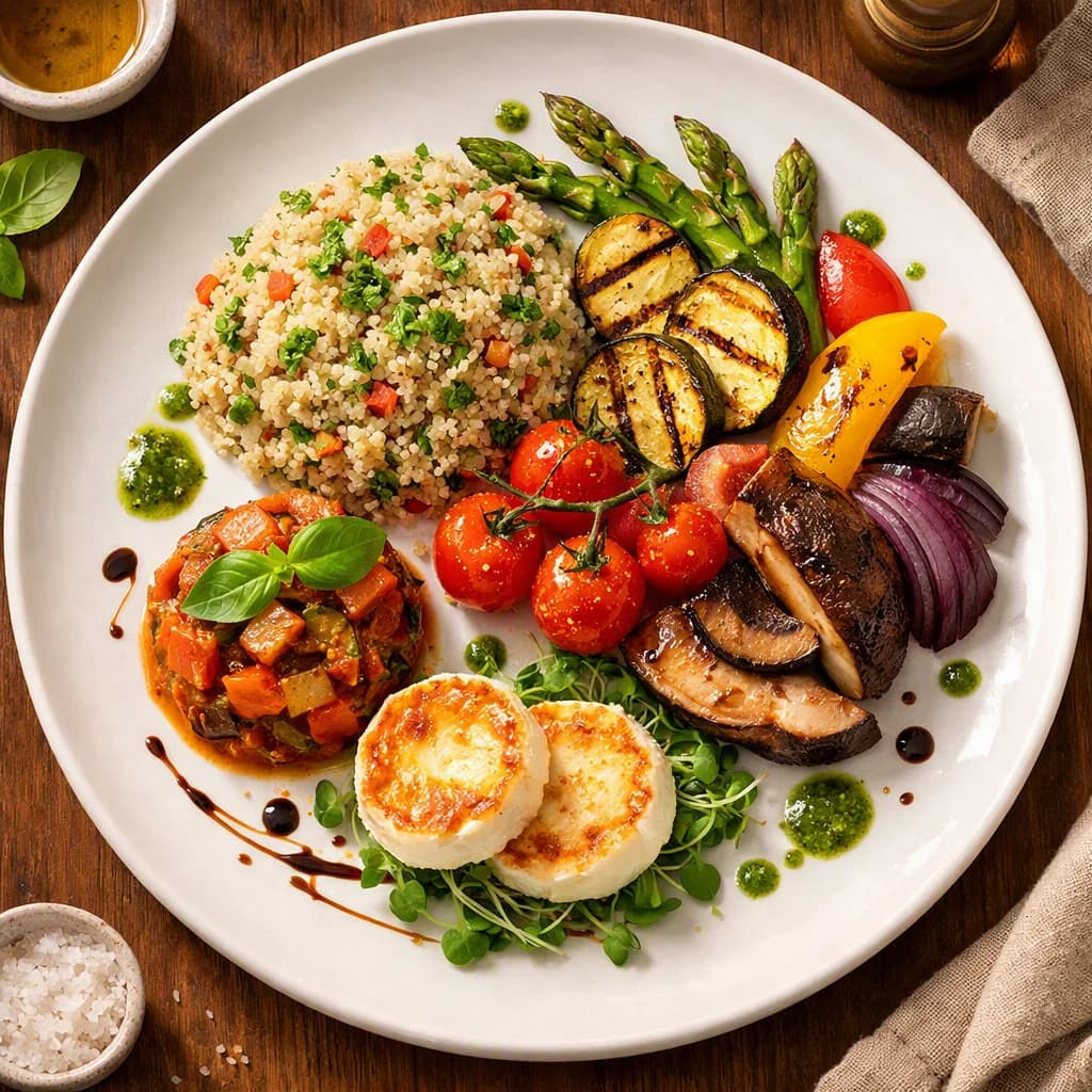 Herbed Quinoa and Grilled Vegetable Medley recipe