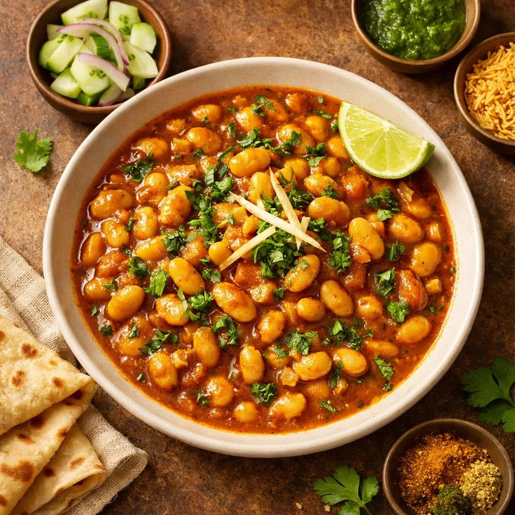 Jain-Style Vaalachi Usal Field Bean Curry recipe