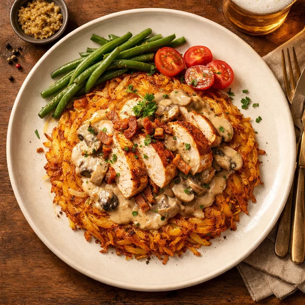 Savory Chicken and Potato Rösti recipe