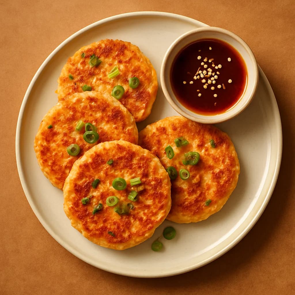 Savory Korean Tofu Pancakes recipe