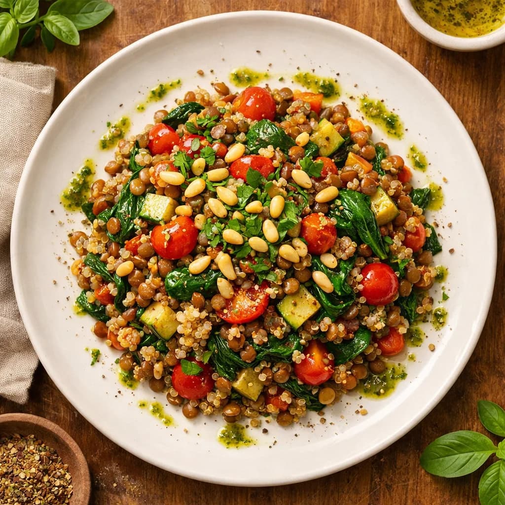 Savory Lentil and Quinoa Medley recipe