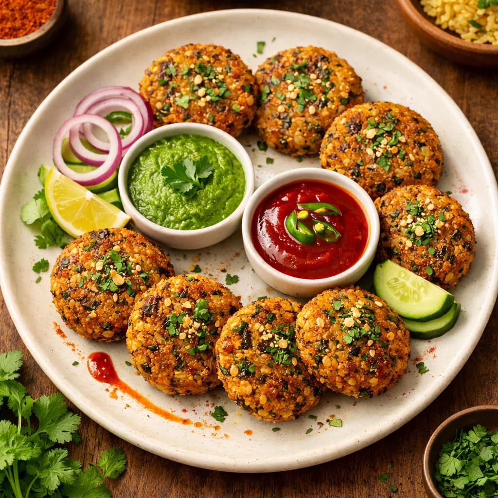 Savory Lentil and Rice Cutlets recipe