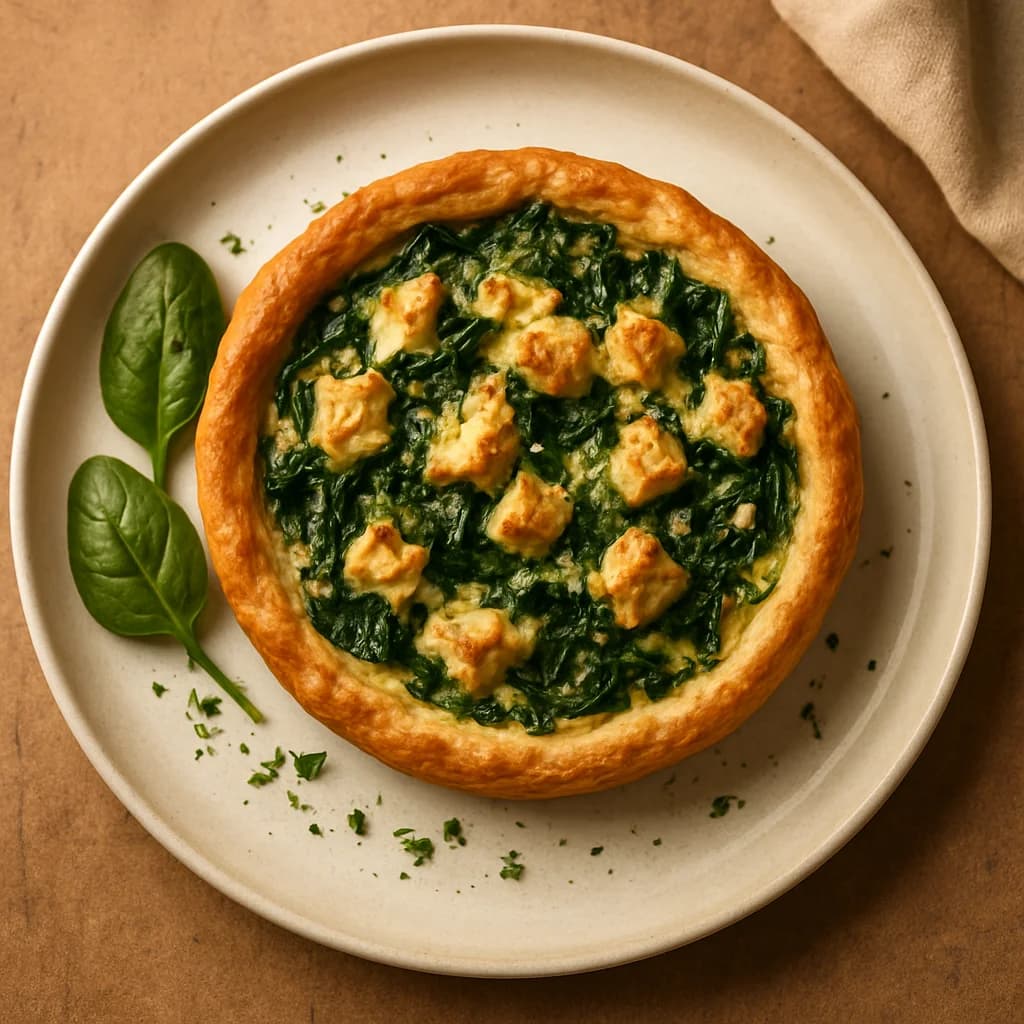 Savory Spinach and Tofu Breakfast Tart recipe