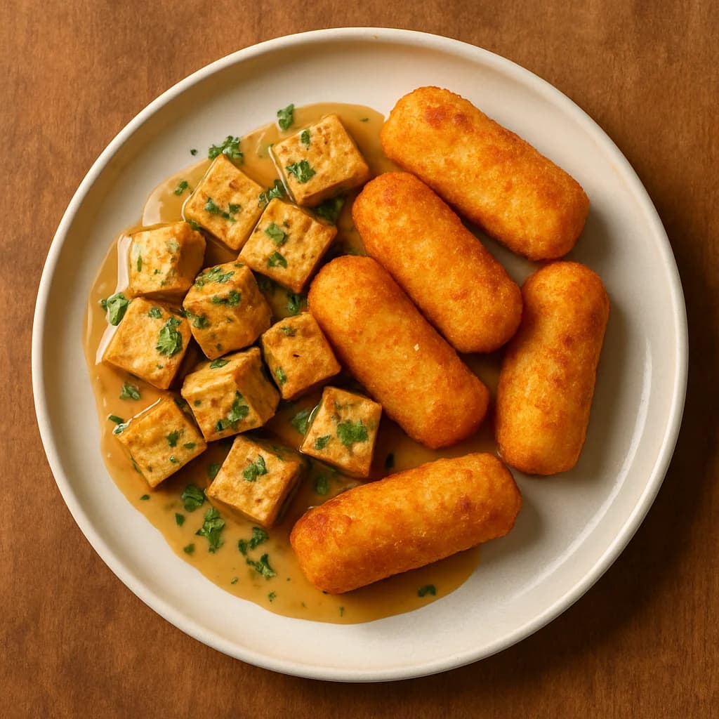 Savory Tofu and Potato Croquettes recipe
