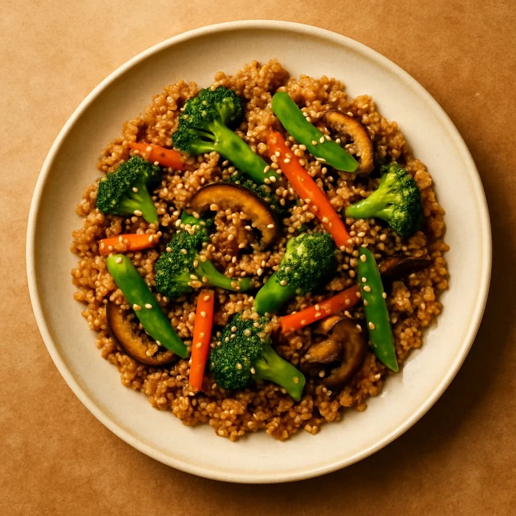 Sesame Soy Quinoa Stir-Fry recipe