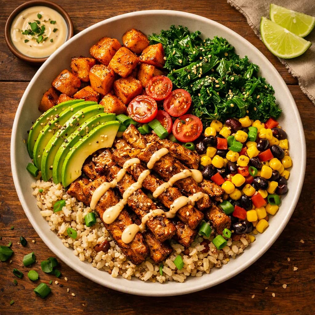 Smoky Soy Protein Power Bowl recipe