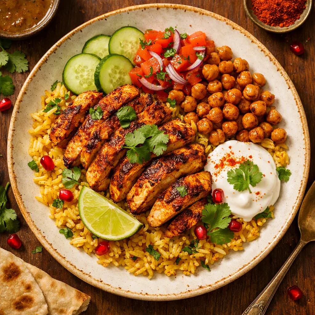 Spiced Chicken and Rice Bowl recipe