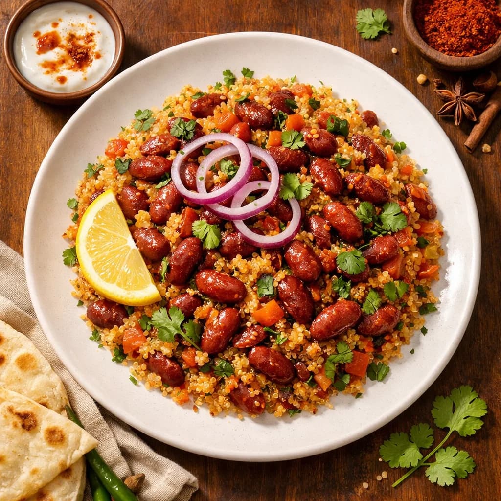 Spiced Rajma and Quinoa Pilaf recipe