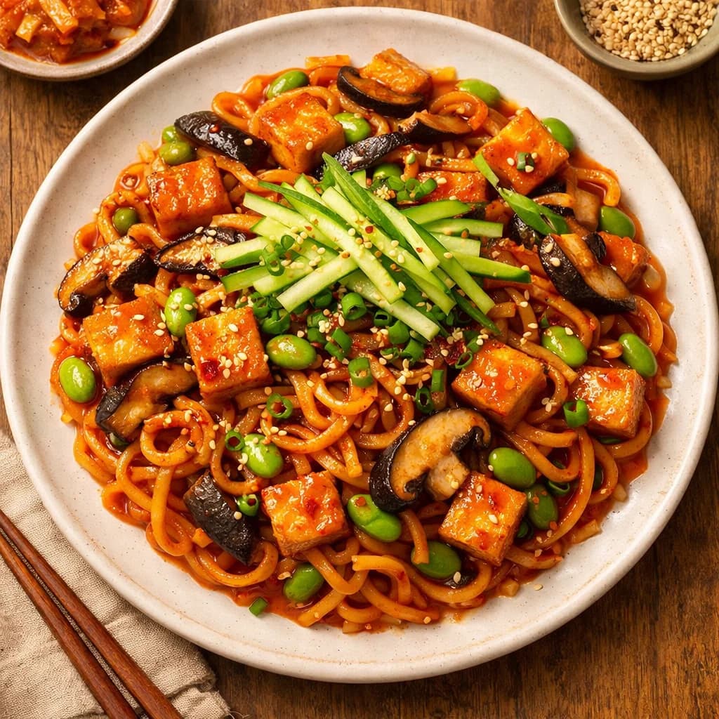 Sweet and Spicy Korean Protein Noodles recipe