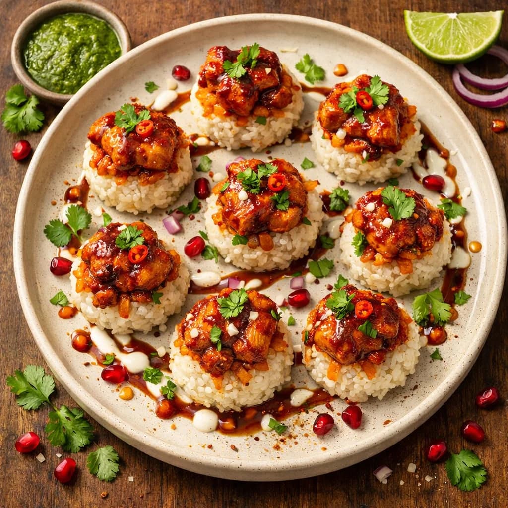Tangy Chicken Rice Bites recipe
