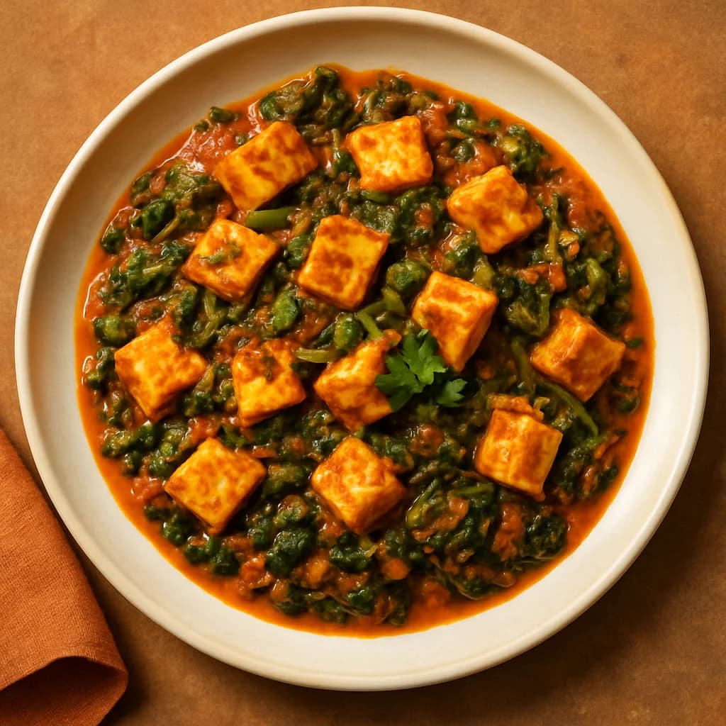 Tofu and Spinach Masala Delight recipe