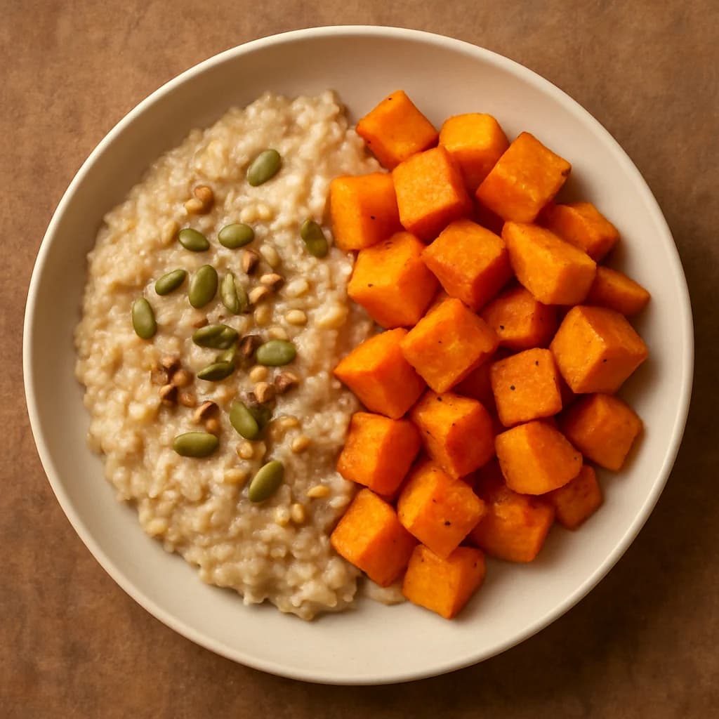 Warm Sweet Potato and Protein Porridge recipe