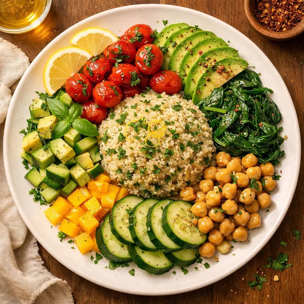 Zesty Lemon Herb Quinoa Bowl recipe