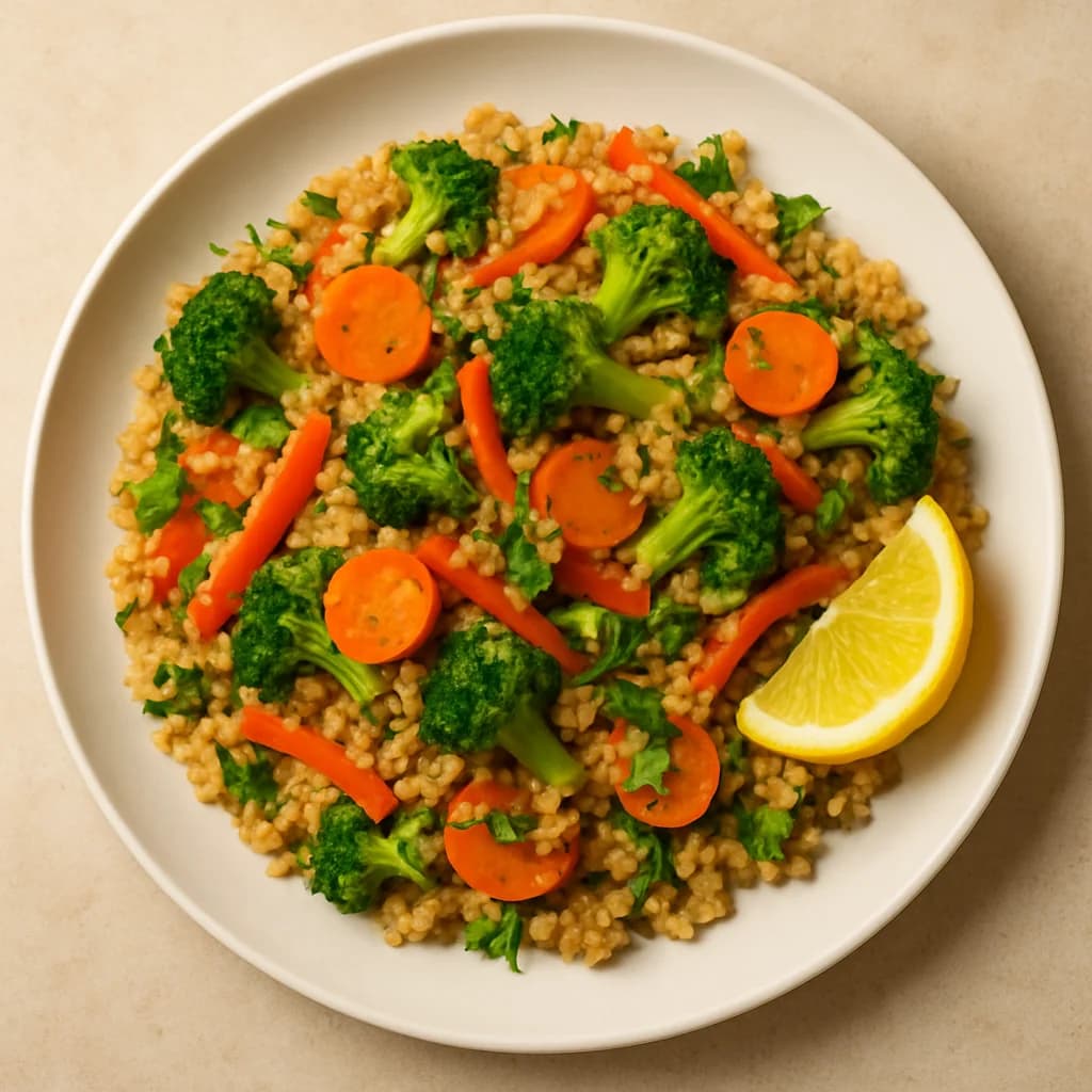 Zesty Lemon Herb Quinoa Stir Fry recipe