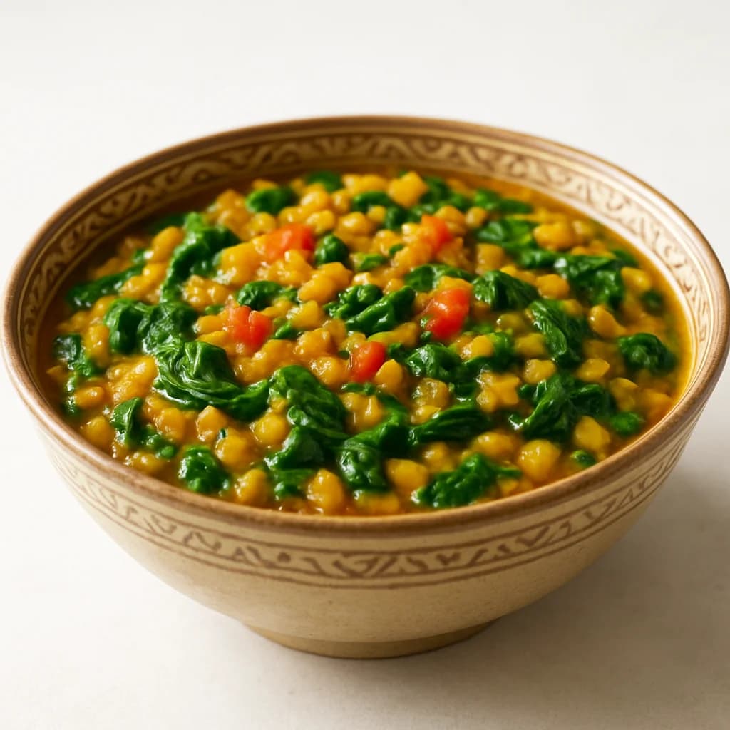 Wholesome Lentil and Spinach Stew recipe