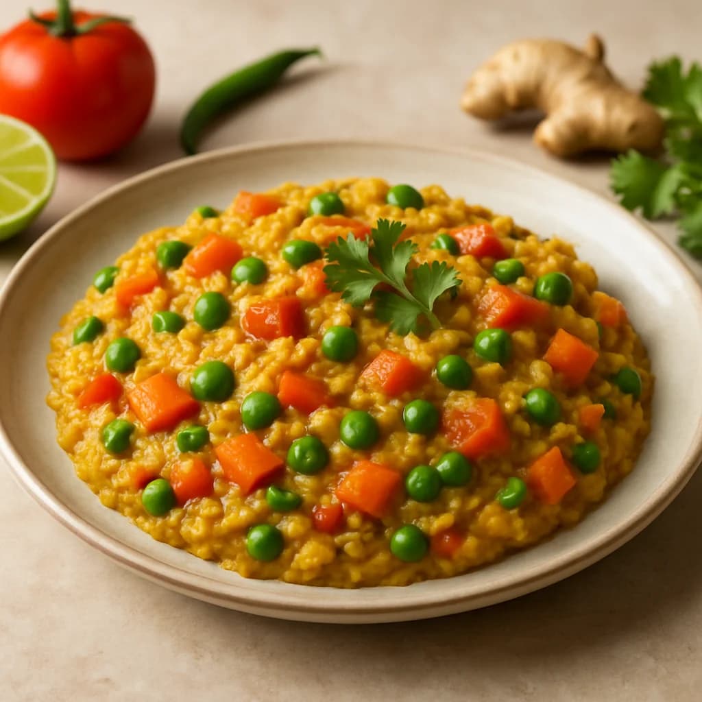 Wholesome Masala Vegetable Khichdi recipe