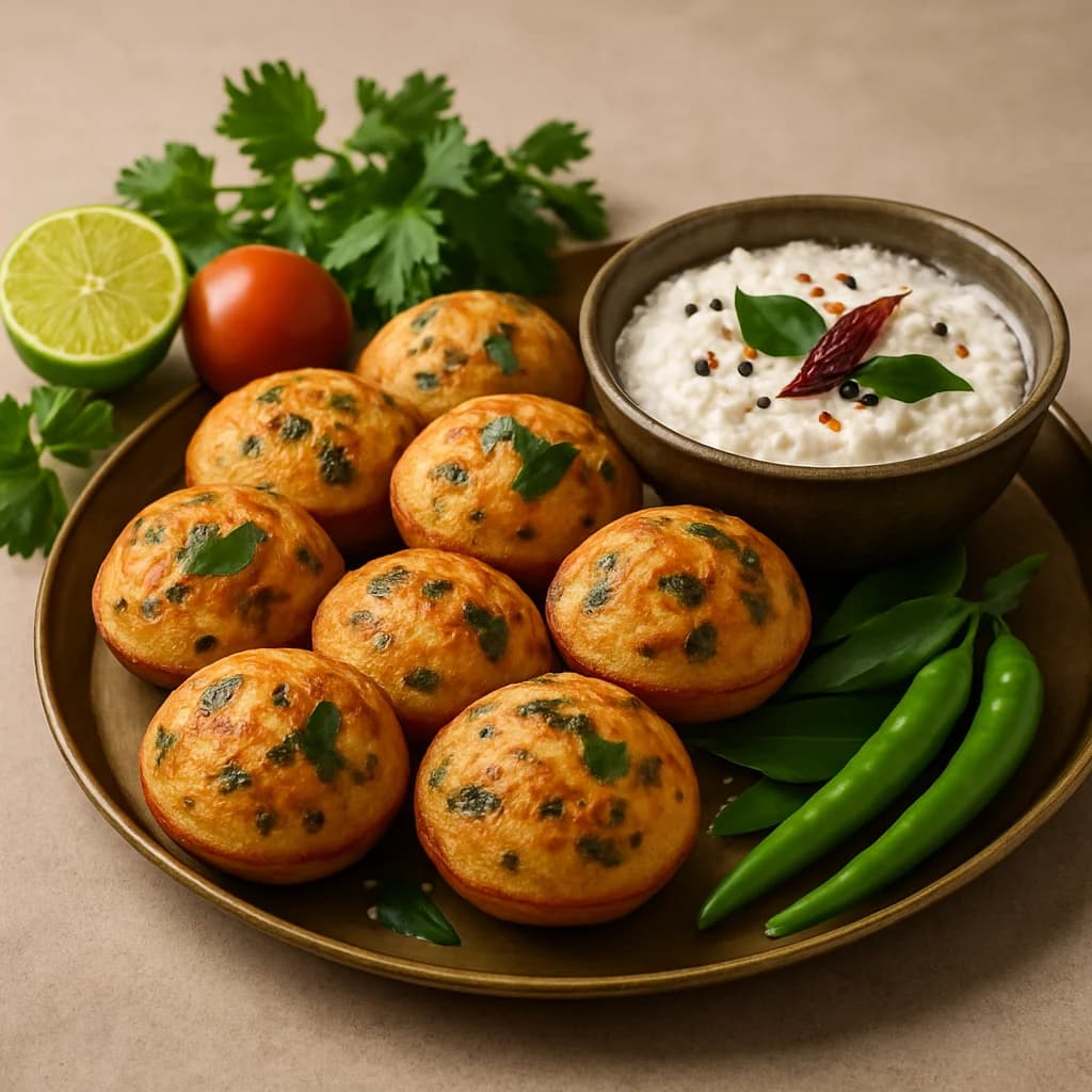 Wholesome South Indian Lentil Paniyaram recipe