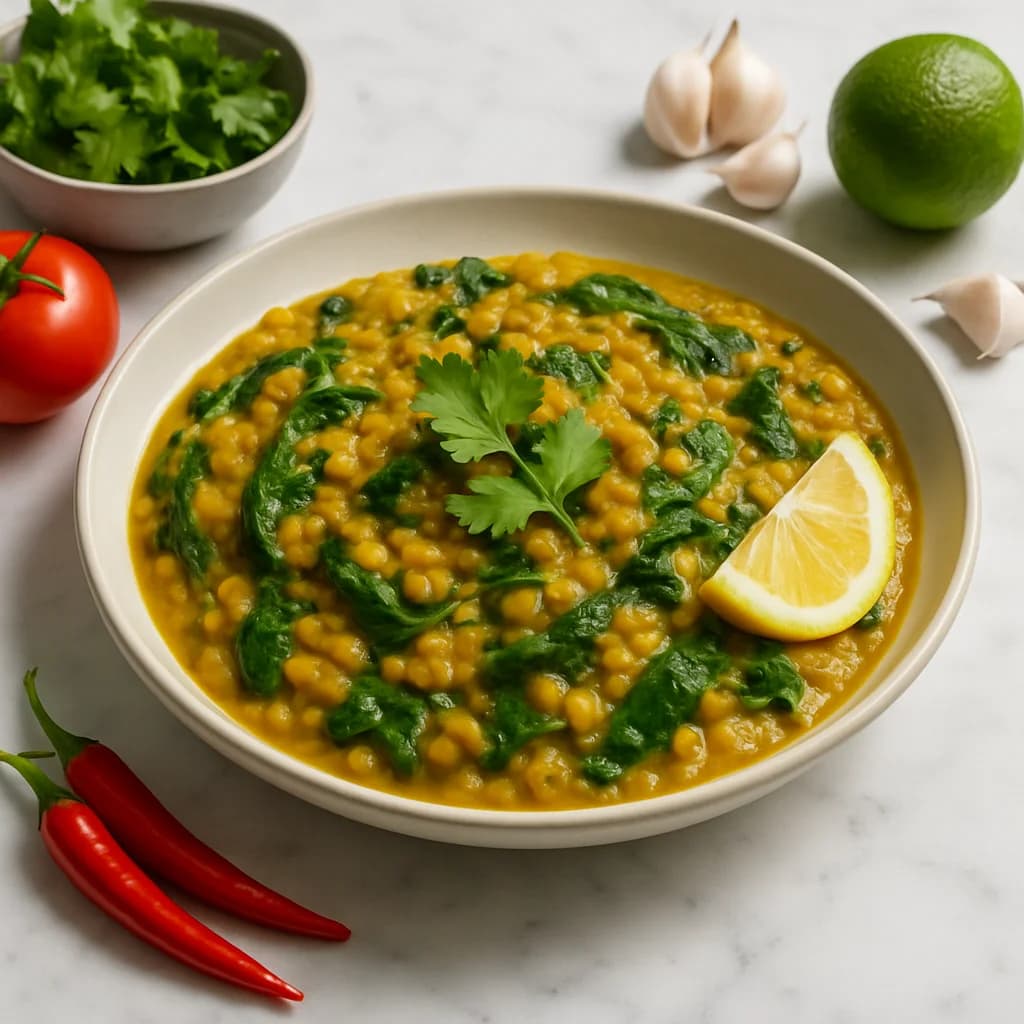 Zesty Lentil and Spinach Curry recipe