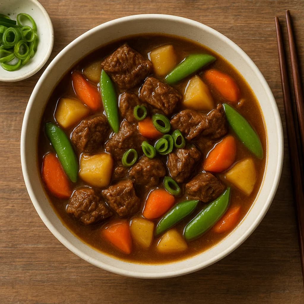 Asian-Style Beef Stew with Vegetables recipe