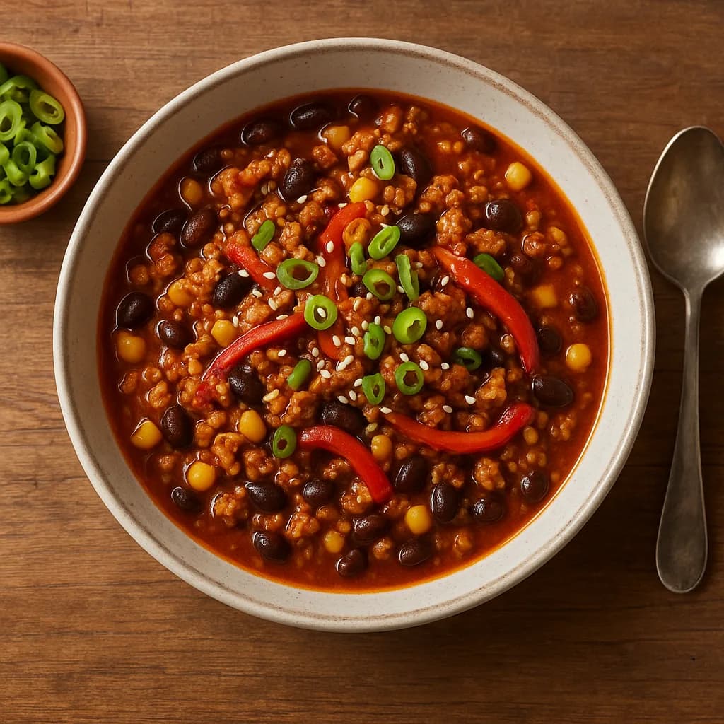 Asian-Style Turkey Chili recipe