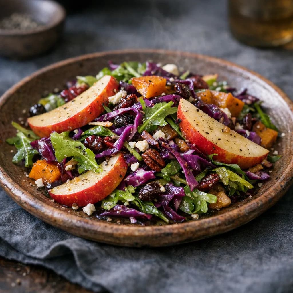 Autumn Salad with Apples and Feta recipe