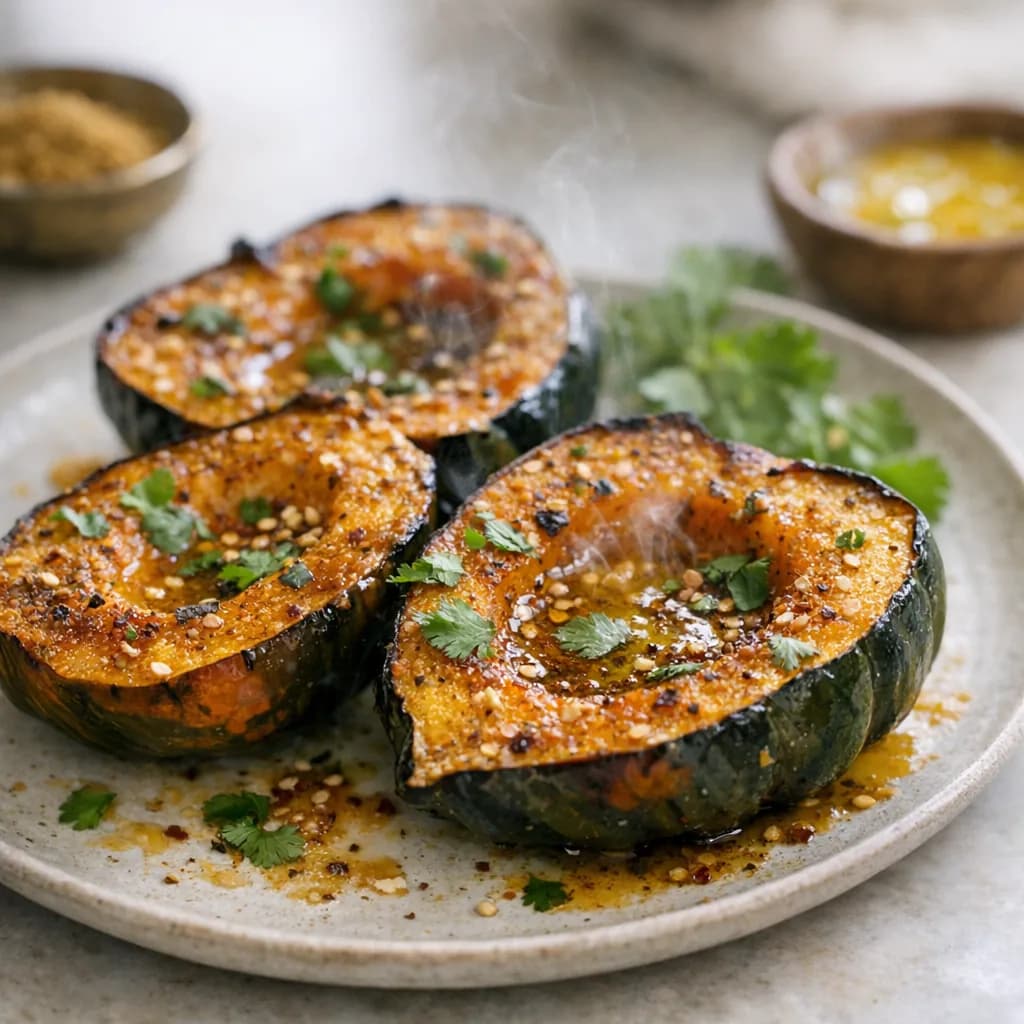 Baked Acorn Squash with Spiced Ghee recipe