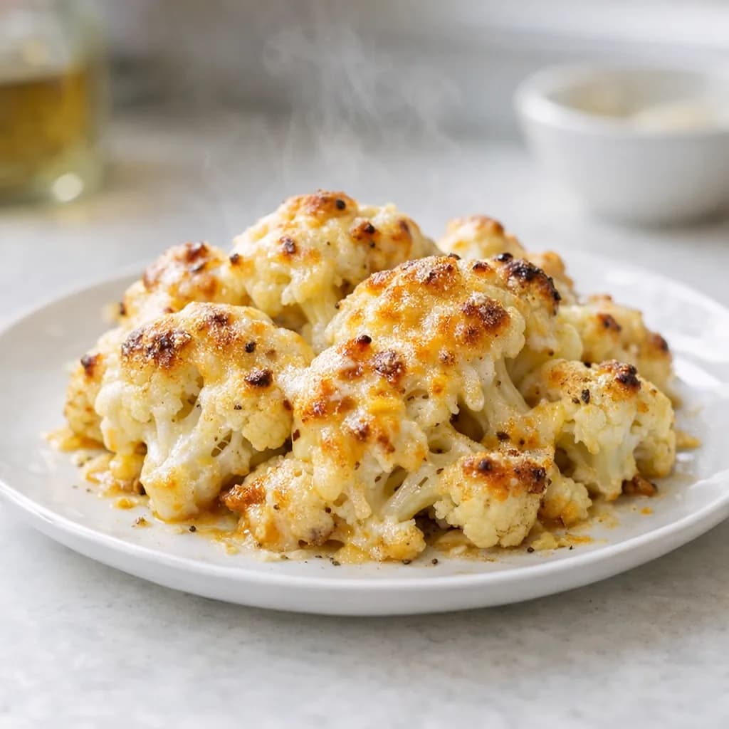 Baked Cauliflower with Mustard and Cheese recipe