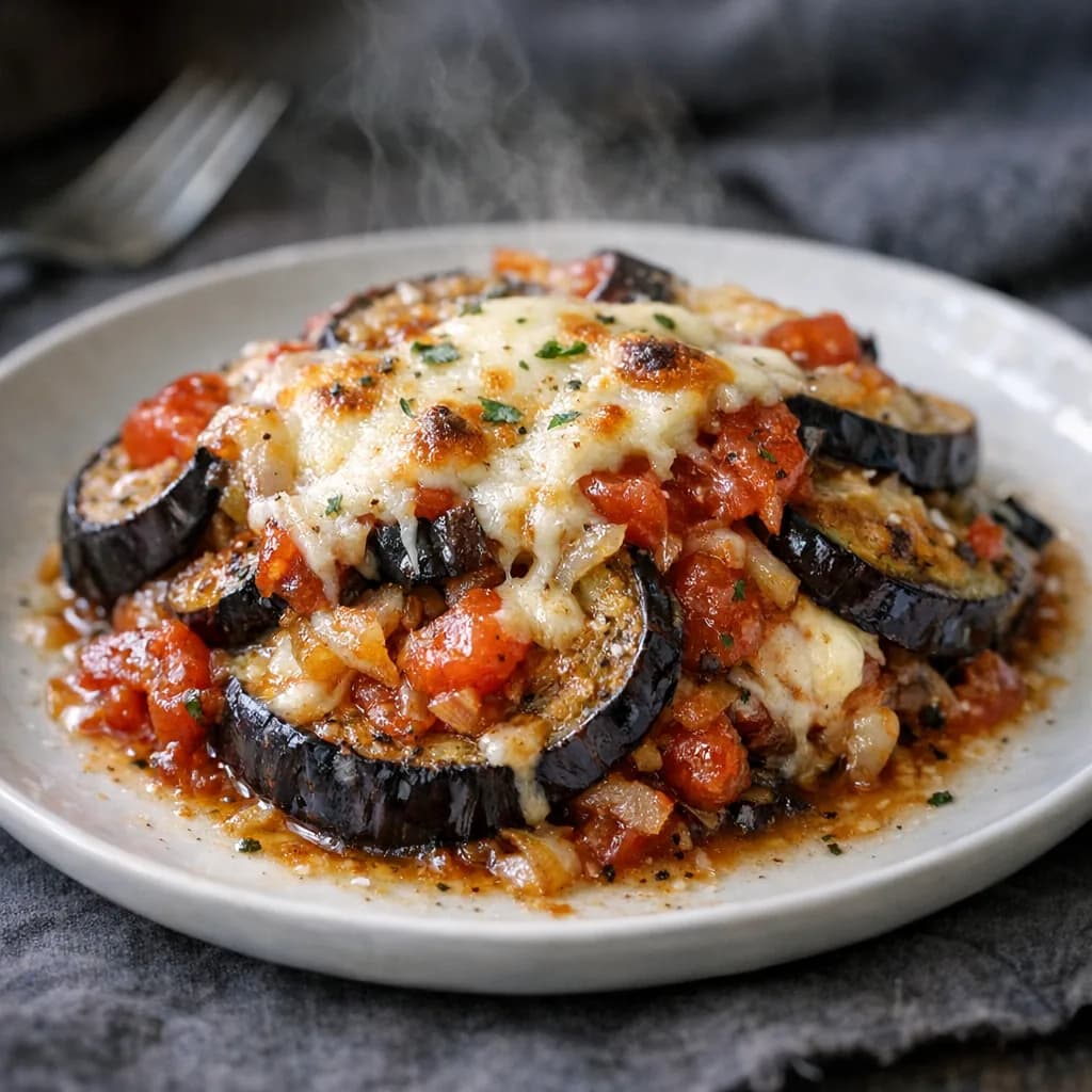 Baked Eggplant and Tomato Casserole recipe