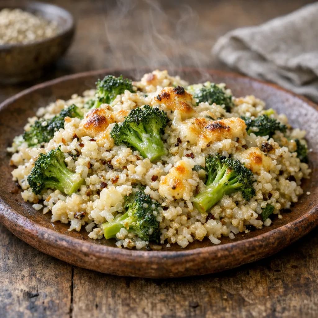 Baked Rice and Broccoli Casserole recipe