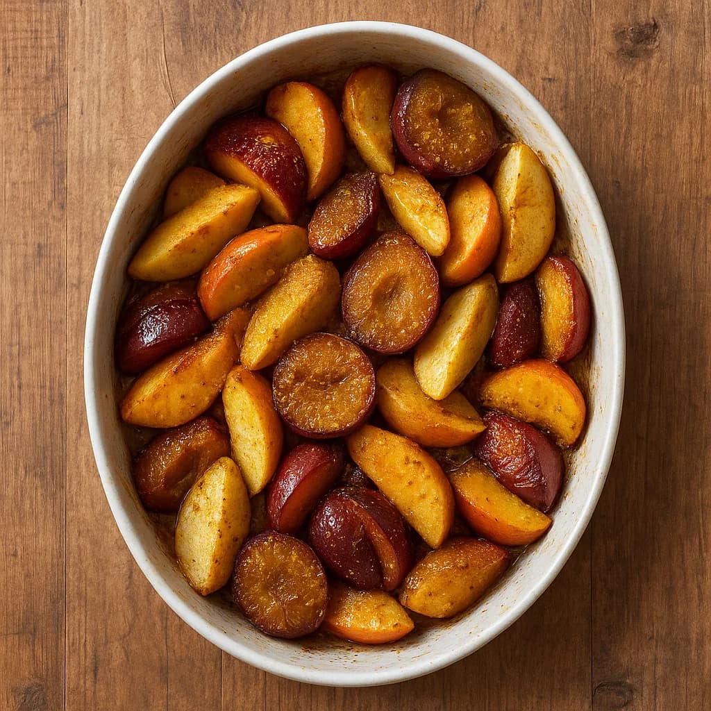 Baked Spiced Fruits with Curry recipe