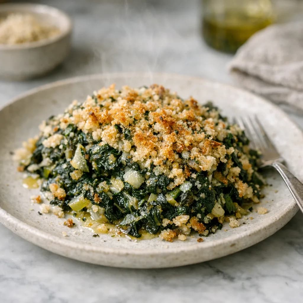 Baked Spinach and Herb Casserole recipe